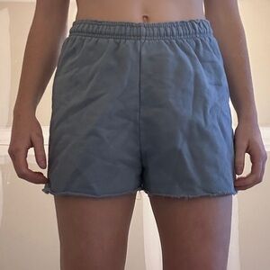Blue sweat shorts